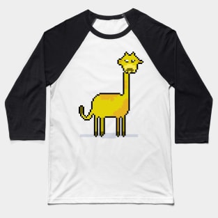 Pixel Paws on Fashion Giraffe Baseball T-Shirt